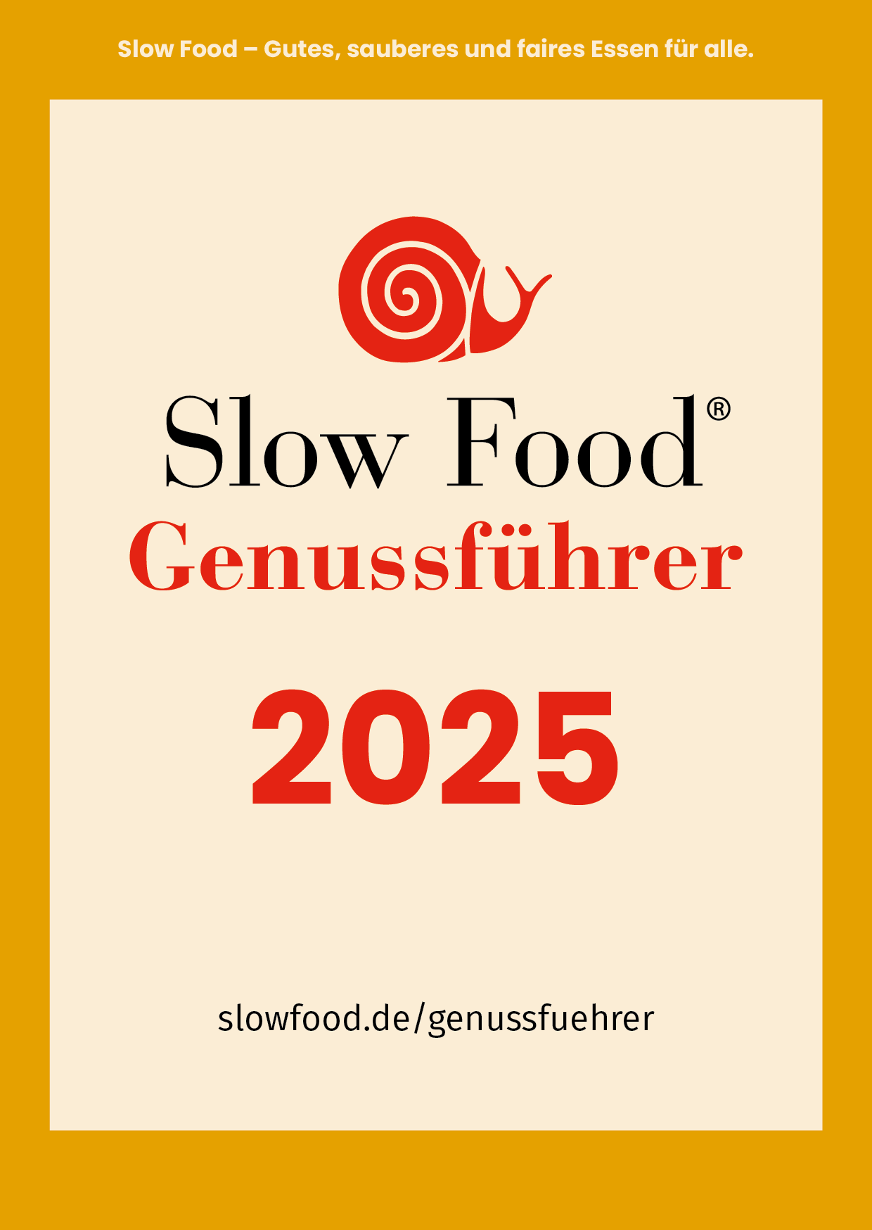 Gasthaus zum Ödenturm im Slow Food Genussführer 2025